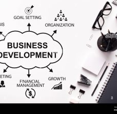 "Business development team planning strategy for long-term growth"